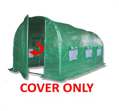 Crocodile Trading 4M X 2M (13' X 7' Approx) Pro+ Green Polytunnel Replacement Cover from B&Q