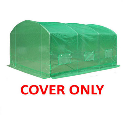 Crocodile Trading 4M X 3.5M (13' X 11.5' Approx) Pro Max Green Polytunnel Replacement Cover from B&Q