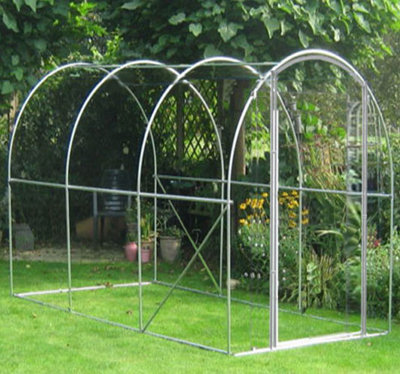 Crocodile Trading 4M X 2M (13' X 7' Approx) Pro+ Poly Tunnel Frame Only from B&Q