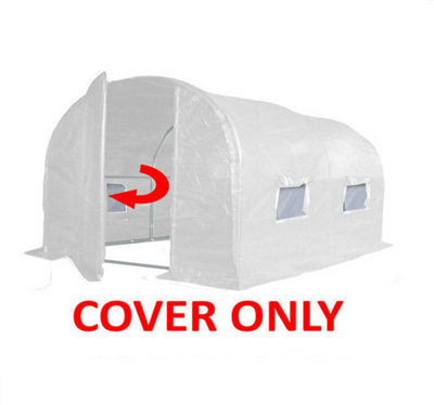 Crocodile Trading 3M X 2M (10' X 7' Approx) Pro+ White Polytunnel Replacement Cover from B&Q