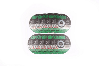 Kielder 115mm X 1mm X 22.2mm Steel Cutting Disc For Angle Grinder (10 Pack) from B&Q