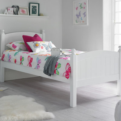 Charleston Solo/single 3Ft White Wooden Bed Frame from B&Q