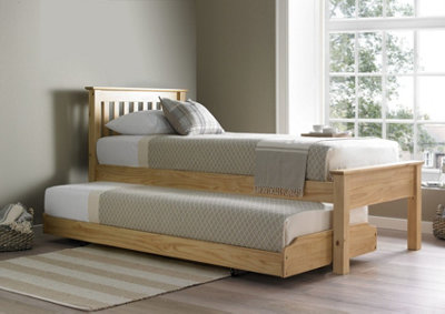  - Atlantis Oak Finish Wooden Guest Bed Including Underbed