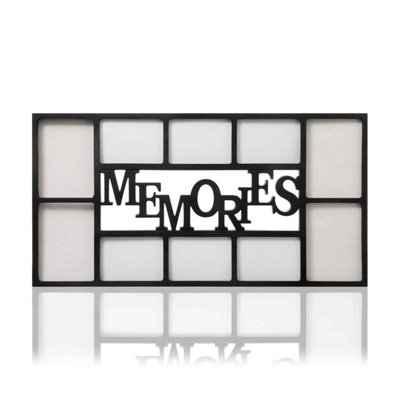 Arpan Unisex Black Multi Aperture Photo Frame 10 Pictures Polystyrene Sheet Holds 6 X 6" X4" Photos, 4 X 5" X7" Photos (White) In - Image 3