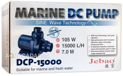 Aquacadabra Jecod Dcp15000 Dc Pump 15000L/h 105W Black from B&Q