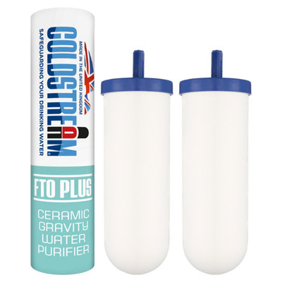 SpringClear Coldstream Ceramic Water Filters Fto Plus Fluoride Removal Gravity Filter (Cf163W) 2 Pack from B&Q