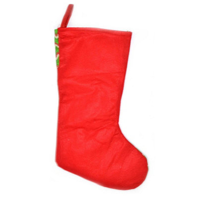Shatchi Traditional Christmas Santa Stocking Xmas Stocking Sock Christmas Decorations from B&Q