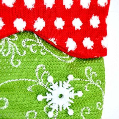 B&Q -  Traditional Personalised Luxury Stocking Sack Sock Gifts Xmas Decorations Toys Sweets Fun 50Cm Toe To Top Long SantaMult