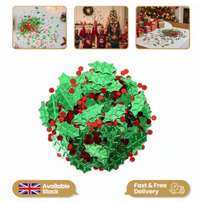 Shatchi Leaves Confetti Green 14G Table Scatter Birthday Party Decorations from B&Q