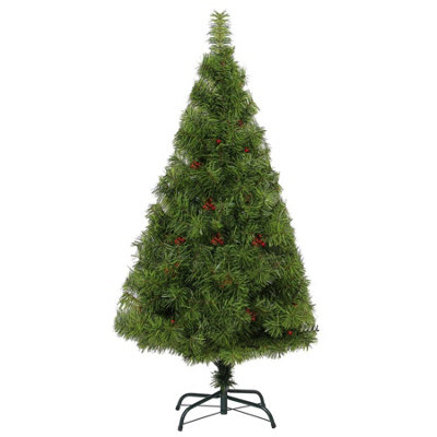Shatchi 7Ft Green Elegant Desiner Bushy Christmas Tree from B&Q