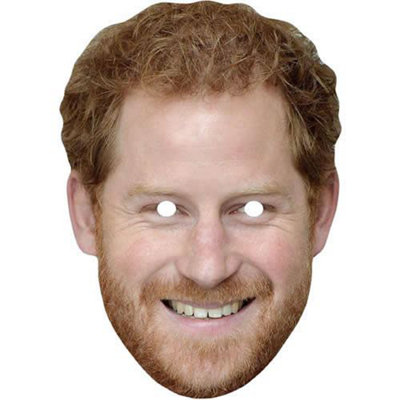Shatchi Prince Harry Face Mask England Royal Family Celebrity Birthday Street Party