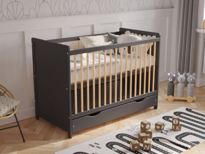 Love For Sleep Tokyo Cot Bed 120X60Cm With Drawer & Microfiber Quilted Mattress from B&Q