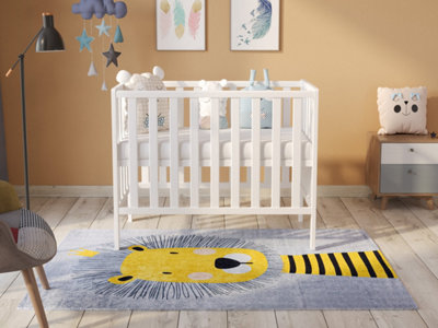 B&Q -  Paris Space Saver Cot 100X50Cm With Microfiber Quilted Mattress