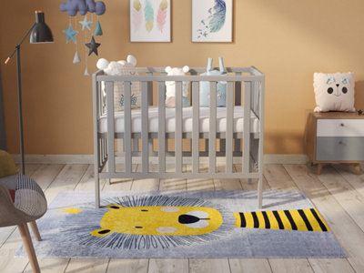 B&Q -  Paris Space Saver Cot 100X50Cm With Microfiber Quilted Mattress