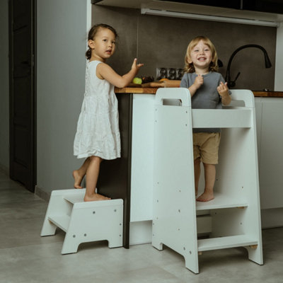 Love For Sleep Learning TowerKitchen Helper & Step Stool Set from B&Q