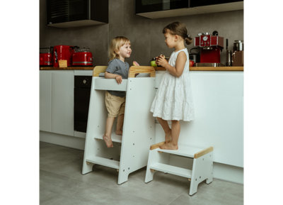 Love For Sleep Learning TowerKitchen Helper & Step Stool Set from B&Q