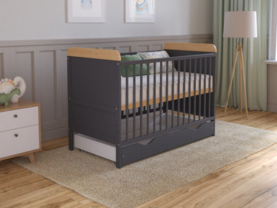 Love For Sleep Levi Cot Bed 120X60Cm With Drawer And Microfiber Quilted Mattress from B&Q