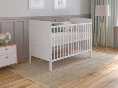 Love For Sleep Levi Cot Bed 120X60Cm With Microfiber Quilted Mattress from B&Q