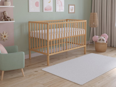 Love For Sleep Asher Cot Bed 120X60Cm With Microfiber Quilted Mattress from B&Q