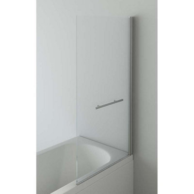 Veebath Square Edge Straight Bath Screen1400 X 800mm from B&Q