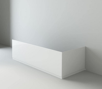 Veebath Curved Edge Bath Screen With Towel Rail - 1400 X 800Mm