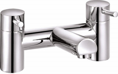 VeeBath Dixon Round Bath Filler Mixer TapChrome from B&Q
