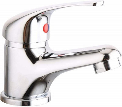 VeeBath Bathroom Taps Shower Mixer Tap Bathroom Tub Single Lever Mono Basin from B&Q