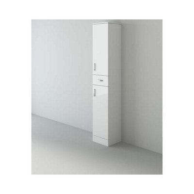 Veebath Mars Flatpack Tall Boy 350X300mm,Mars Tall Boy Unit White