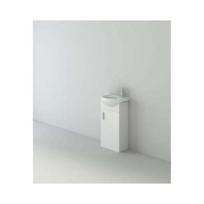 Veebath Petite 420mm Unit And BasinWhite from B&Q