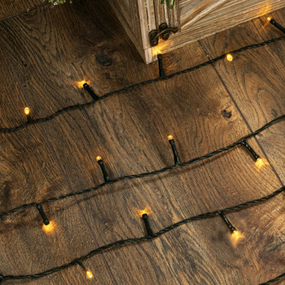 Christmas Tree World 480 Multi Function Led LightsAmber from B&Q