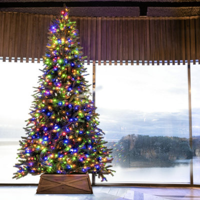B&Q -  The 10Ft/300Cm Ultra Devonshire Fir Pre-Lit With Warm White/multicoloured Colour Change Leds