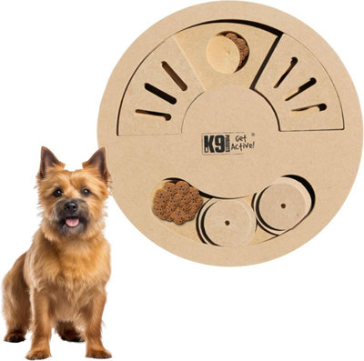 K9 Pursuits K9 Hide N Slide Dog Treat Dispenser Interactive Iq Game Puzzle Dog Toy Tan from B&Q