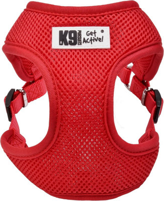 K9 Pursuits Hi Tec Pet Dog Puppy Lead Harness Soft Mesh Red Large from B&Q