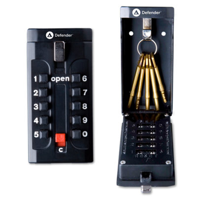 B&Q -  Push Button Key Safe Outdoor Waterproof Wall Mounted Lock Box