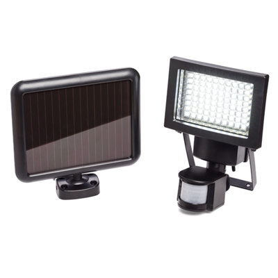 Defender Solar Powered Outdoor Floodlight With Pir Motion Sensor 850 Lumens Waterproof Security Light from B&Q