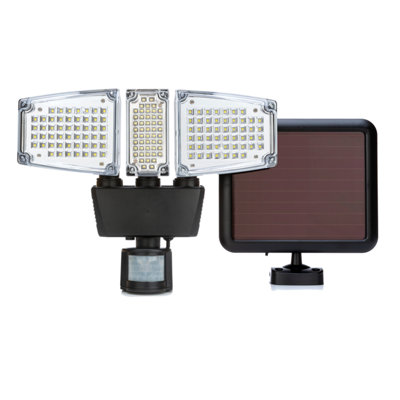 Defender Outdoor Solar Security Light With Motion Sensor Pir 1200 Lumens Waterproof Led Floodlight from B&Q