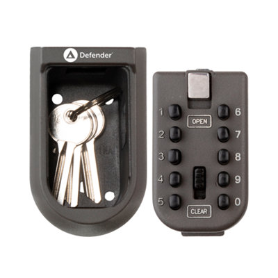 B&Q -  Mini Wall Mounted Key Safe Outdoor Push Button Key Lock Box