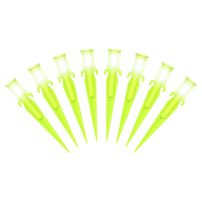 Hylite Light Up Led Tent Pegs Garden Pathway Camping Ground Stakes from B&Q