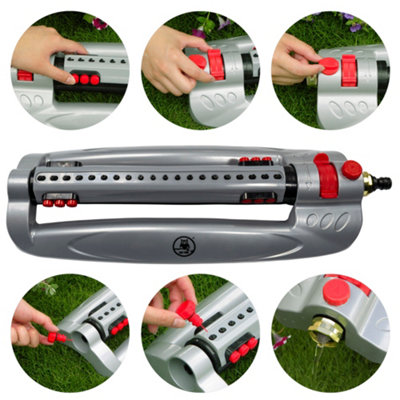 Costwise Metal BasePro Oscillating Bar Lawn Sprinkler,up To 375M Coverage,unique Cleanable Nozzles,multi-Adjustable But Easy To Set Up An from B&Q