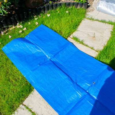 Costwise Waterproof Tarpaulin For Builders,camping,ground Sheet,cover Up Sheeting Massive 5Mx6M from B&Q