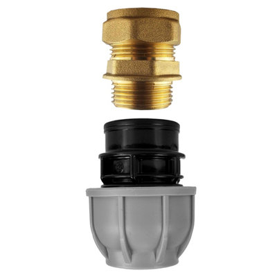 Cost Wise Mdpe Fittings To Copper Pipe Connectors (25mm Straight-15mm Copper) from B&Q
