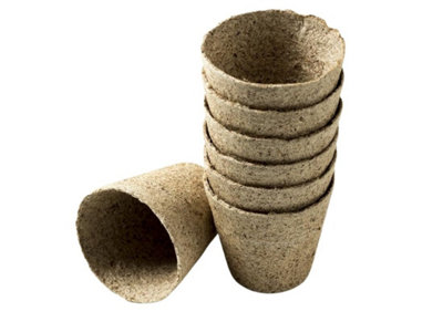 Nutley's Kitchen Gardens Nutley's Round 6Cm Peat-Free Fibre Plant Pots Biodegradable (Quantity: 500Size: 6Cm) from B&Q