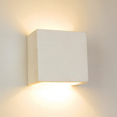 Harper Living White Square Indoor Wall Light from B&Q