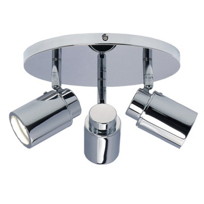 Harper Living Bathroom Spot Ceiling Polished Chrome Finish, Bulbs Not Included Light