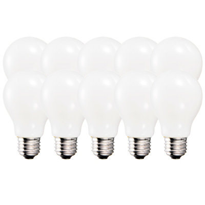 Harper Living 9 Watts A60 E27 Led Bulb Opal Warm White DimmablePack Of 10 from B&Q