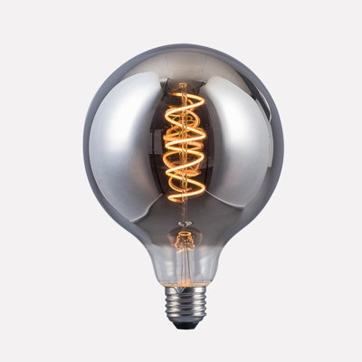 Harper Living 4 Watts G125 E27 Led Bulb Smoked Globe Warm Dimmable White