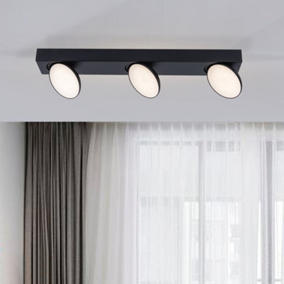Harper Living 3 Light Led Spot LightBlack from B&Q