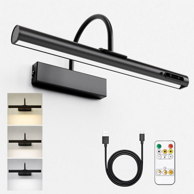 Harper Living Rechargeable Picture With Remote, Dimmable And 3 Colour Temps, Battery Operated Wall Light