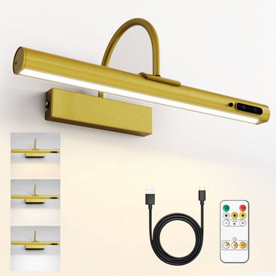 Harper Living Rechargeable Picture With Remote, Dimmable And 3 Colour Temps, Battery Operated Wall Light