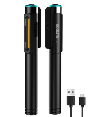 Koolite 3-Way Rechargeable Led Work Cob Inspection Lamp With Magnetic Clip Pocket Pen Design Battery Powered Ik07 Light